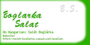 boglarka salat business card